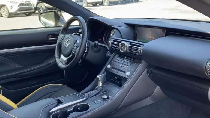 2020 Lexus RC 350 F Sport interior center console dash