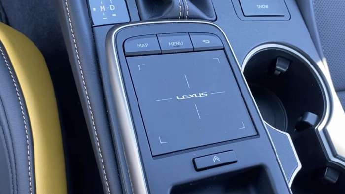2020 Lexus RC 350 F Sport multimedia touch pad