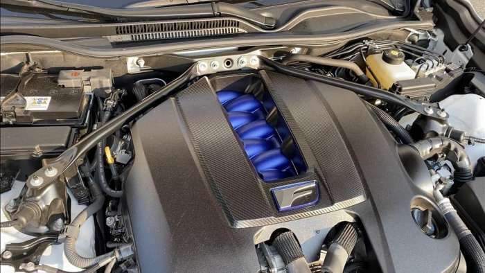 2020 Lexus RC F engine 472 horsepower 0-60 time 4.20 seconds