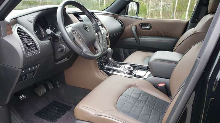2020 Nissan Armada Platinum Reserve 4WD Auto front interior