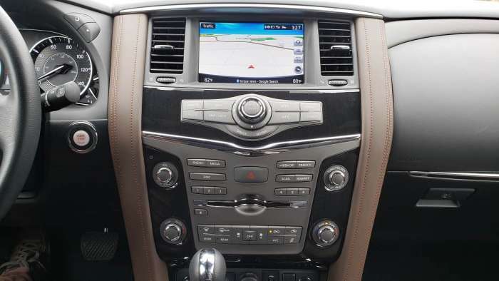 2020 Nissan Armada Platinum Reserve 4WD Auto infotainment system
