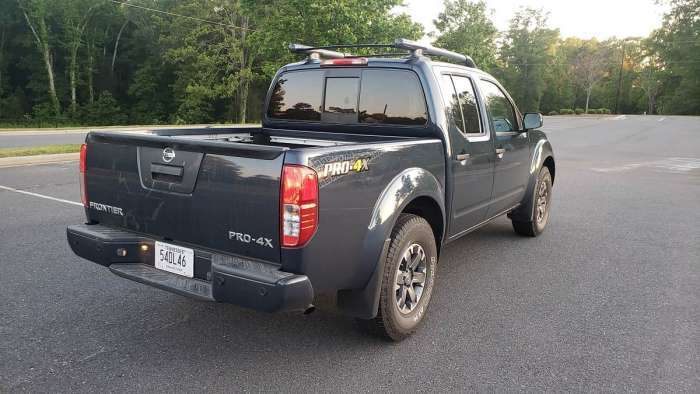 2020 Nissan Frontier Pro 4X rear view