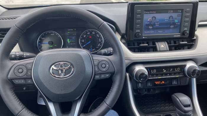 2020 Rav4 Hybrid Front Seating and Infotainment 