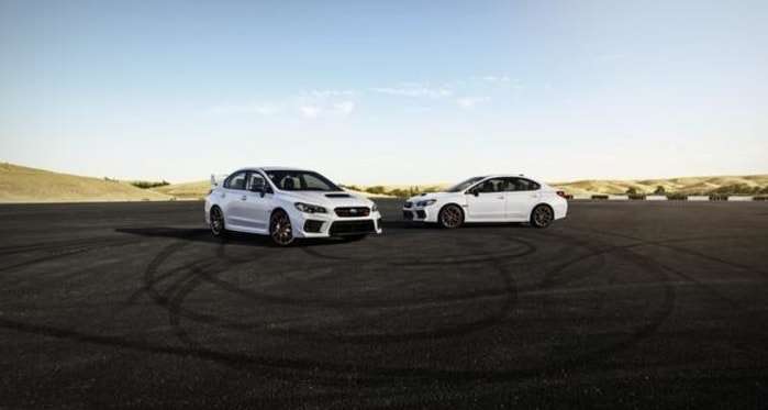 2020 Subaru WRX and WRX Sti Series. White