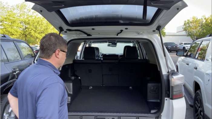 2020 Toyota 4Runner cargo capacity graphite interior