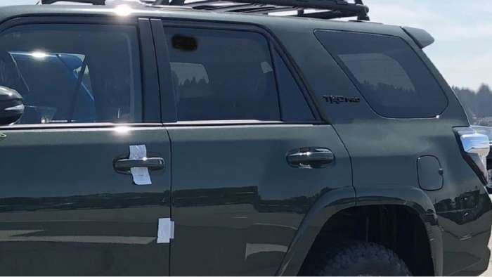 2020 Toyota 4Runner TRD Pro Army Green Profile and back end
