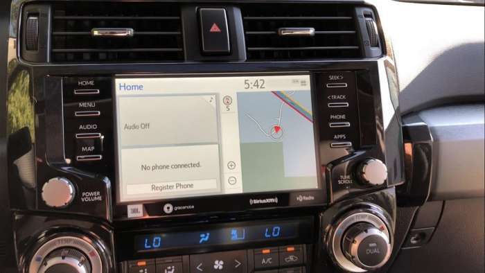 2020 Toyota 4Runner TRD Pro interior touch screen