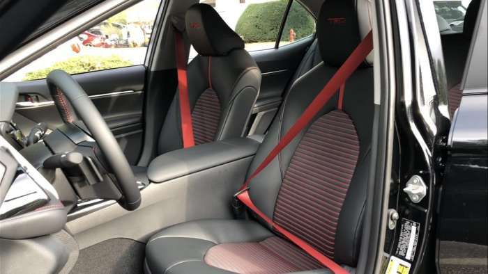 2020 Toyota Camry TRD front seats interior