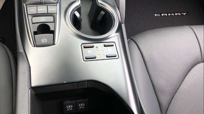 2020 Toyota Camry XSE interior ventilated seats