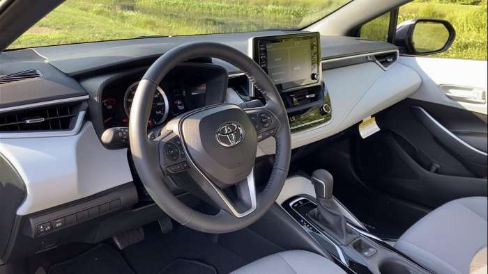 2020 Toyota Corolla SE interior gray interior ash interior
