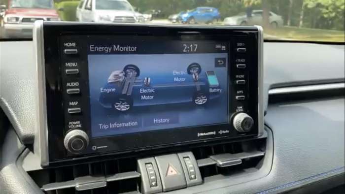 2020 Toyota RAV4 XSE Hybrid multimedia interior