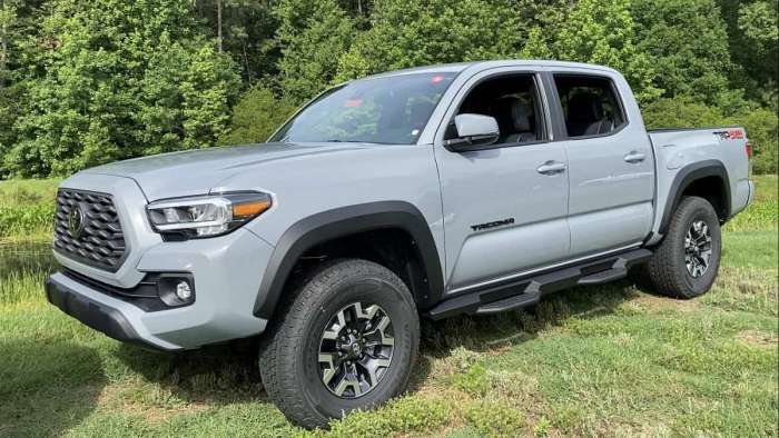 2020 Toyota Tacoma TRD Off-Road Cement color profile and front end