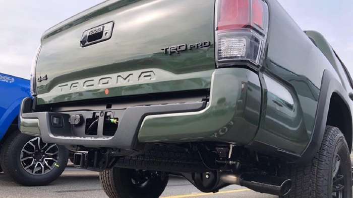 2020 Toyota Tacoma TRD Pro Army Green back end