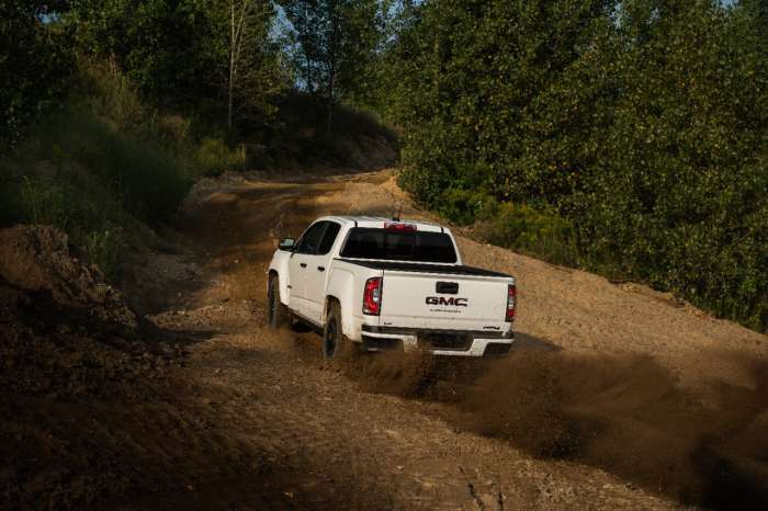 2021 GMC Canyon AT4 off-road performance from back