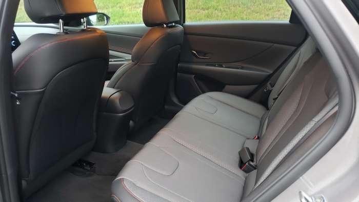 2021 Hyundai Elantra N-Line  rear seats