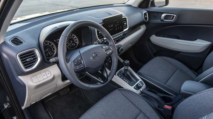 2021 Hyundai Venue interior denim trim