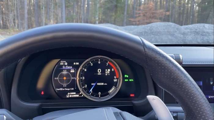 2021 Lexus LC 500 Convertible interior multi-information display