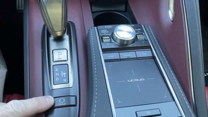 2021 Lexus LC 500 Convertible interior multimedia touch pad