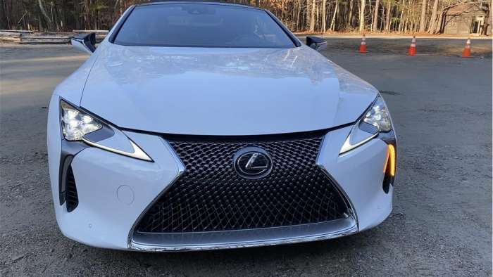 2021 Lexus LC 500 Convertible Ultra White front end