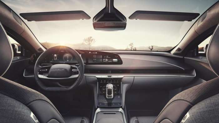 2021 Lucid Air front interior dashboard