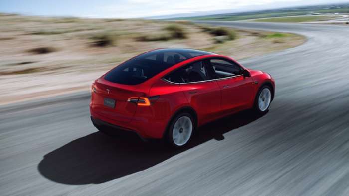 2021 Tesla Model Y red color