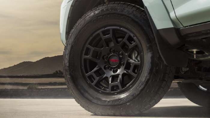 2021 Toyota 4Runner TRD Pro Lunar Rock black alloy wheels