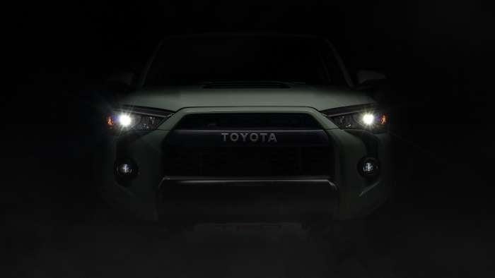 2021 Toyota 4Runner TRD Pro Lunar Rock front end LED lights
