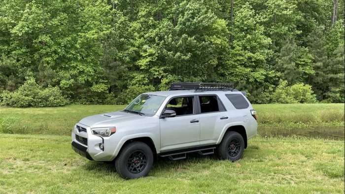 2021 Toyota 4Runner Venture Special Edition Classic Silver profile view overhead