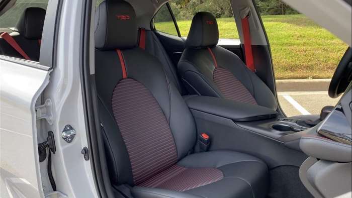 2021 Toyota Camry TRD interior front seats