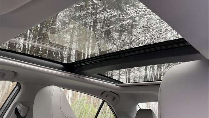 2021 Toyota Camry XLE AWD interior panoramic glass roof