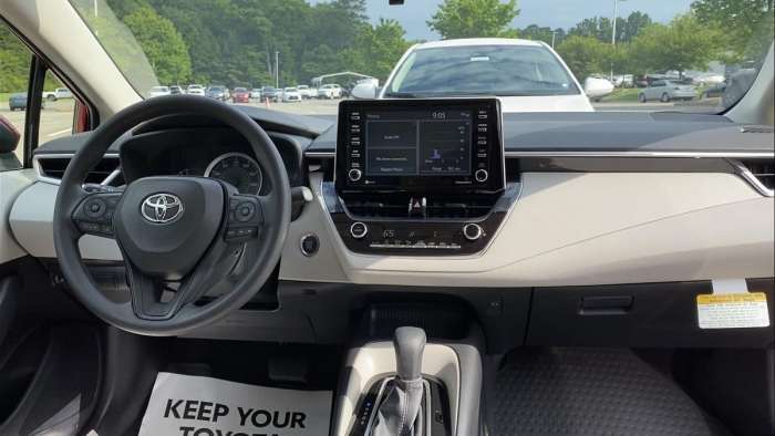 2021 Toyota Corolla LE interior ash interior