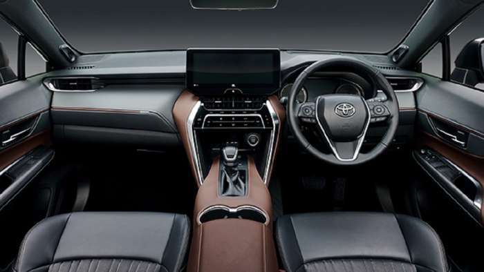 2021 Toyota Harrier interior brown interior instrument panel