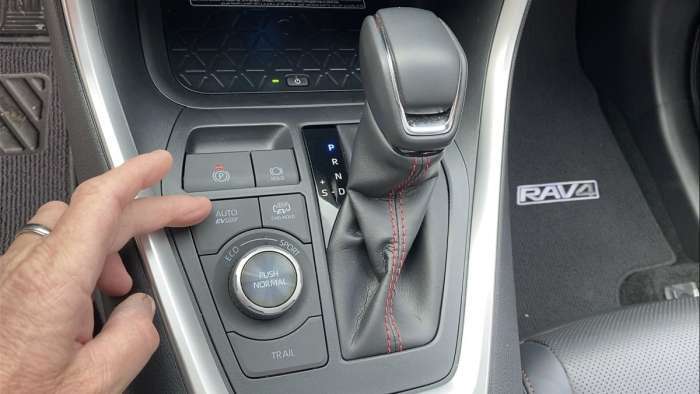 2021 Toyota RAV4 Prime driving modes interior