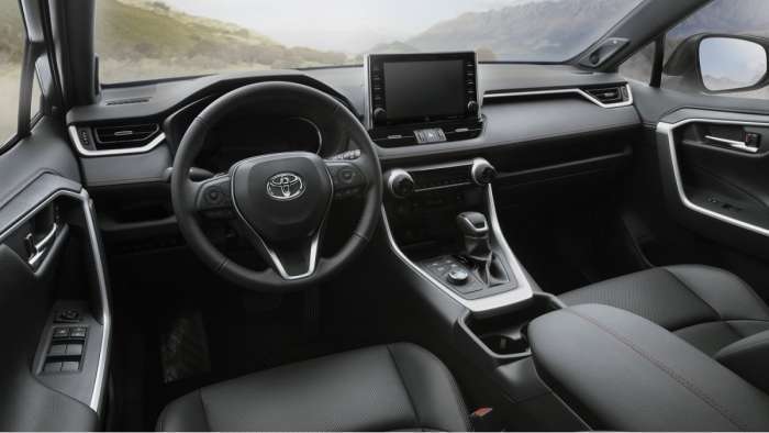2021 Toyota RAV4 Prime XSE interior 9-inch multimedia RAV4 Prime Apple CarPlay