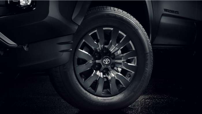 2021 Toyota Tacoma Nightshade 18-inch dark smoke alloy wheels