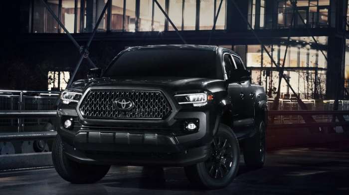 2021 Toyota Tacoma Nightshade Special Edition front end front grille