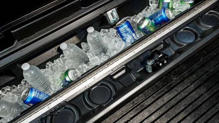 2021 Toyota Tacoma Trail Edition bed cooler storage