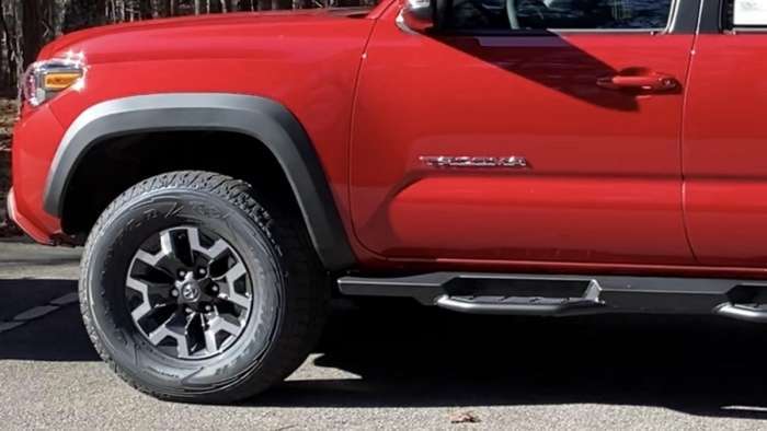 2021 Toyota Tacoma TRD Off-Road Barcelona Red wheels