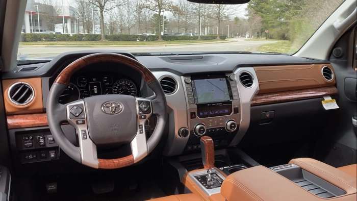 2021 Toyota Tundra 1794 Edition interior saddle brown multimedia