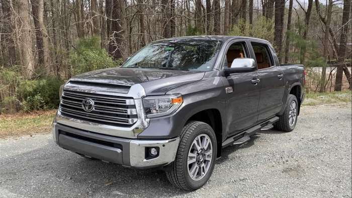 2021 Toyota Tundra 1794 Edition Magnetic Gray profile front end
