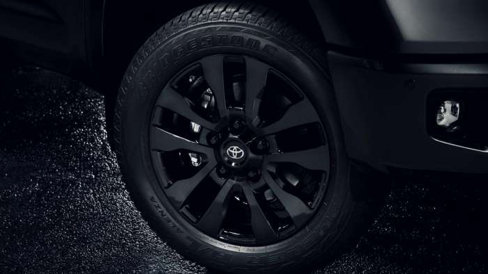 2021 Toyota Tundra Nightshade black wheels