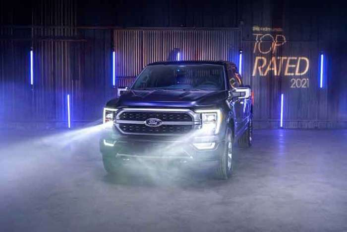 2021 Ford F-150 Edmunds top rated