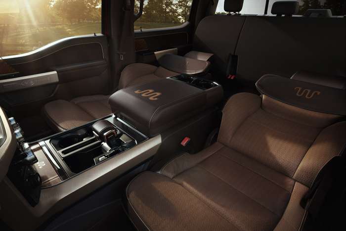 Reclining seat in 2021 Ford F-150 King Ranch