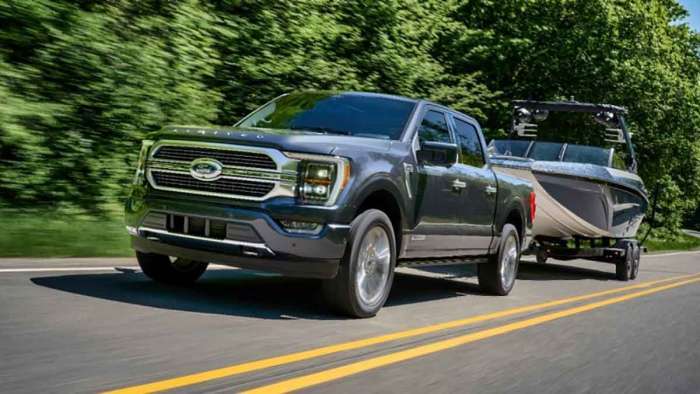 2021 Ford F-150 towing