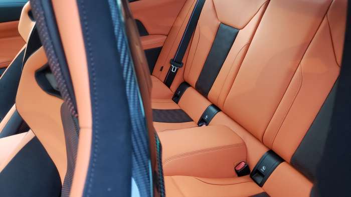 2022 BMW M4 Competition xDrive Coupe rear seats
