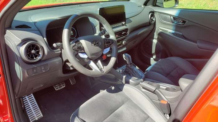2022 Hyundai Kona N Review front interior