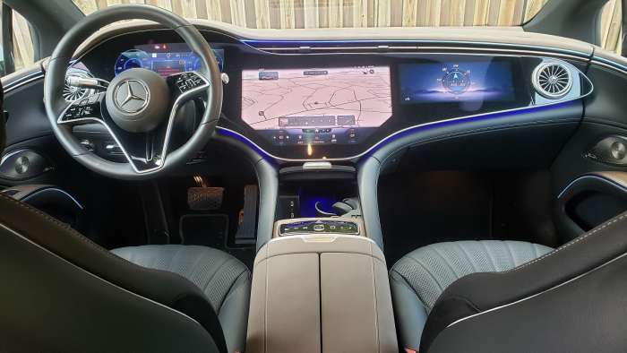 2022 Mercedes-Benz EQS Review Interior hyperscreen