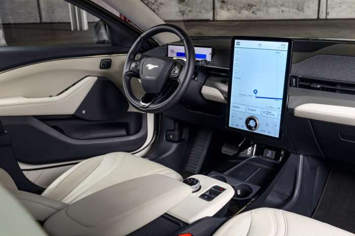 2022 Ford Mustang Mach-E Interior and Tesla-like screen
