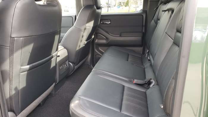 2022 Nissan Frontier PRO-4X rear seats