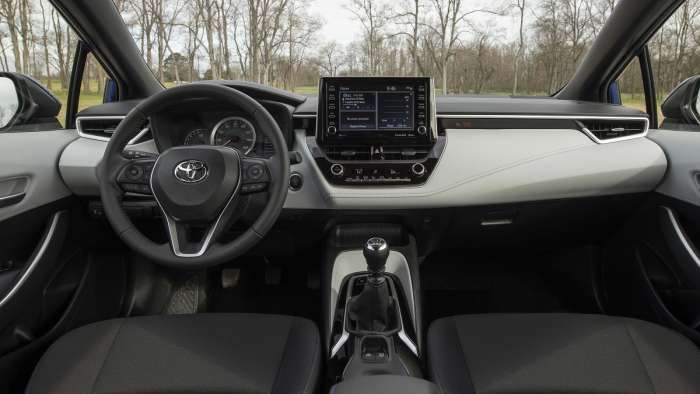 2022 Toyota Corolla SE M/T front interior